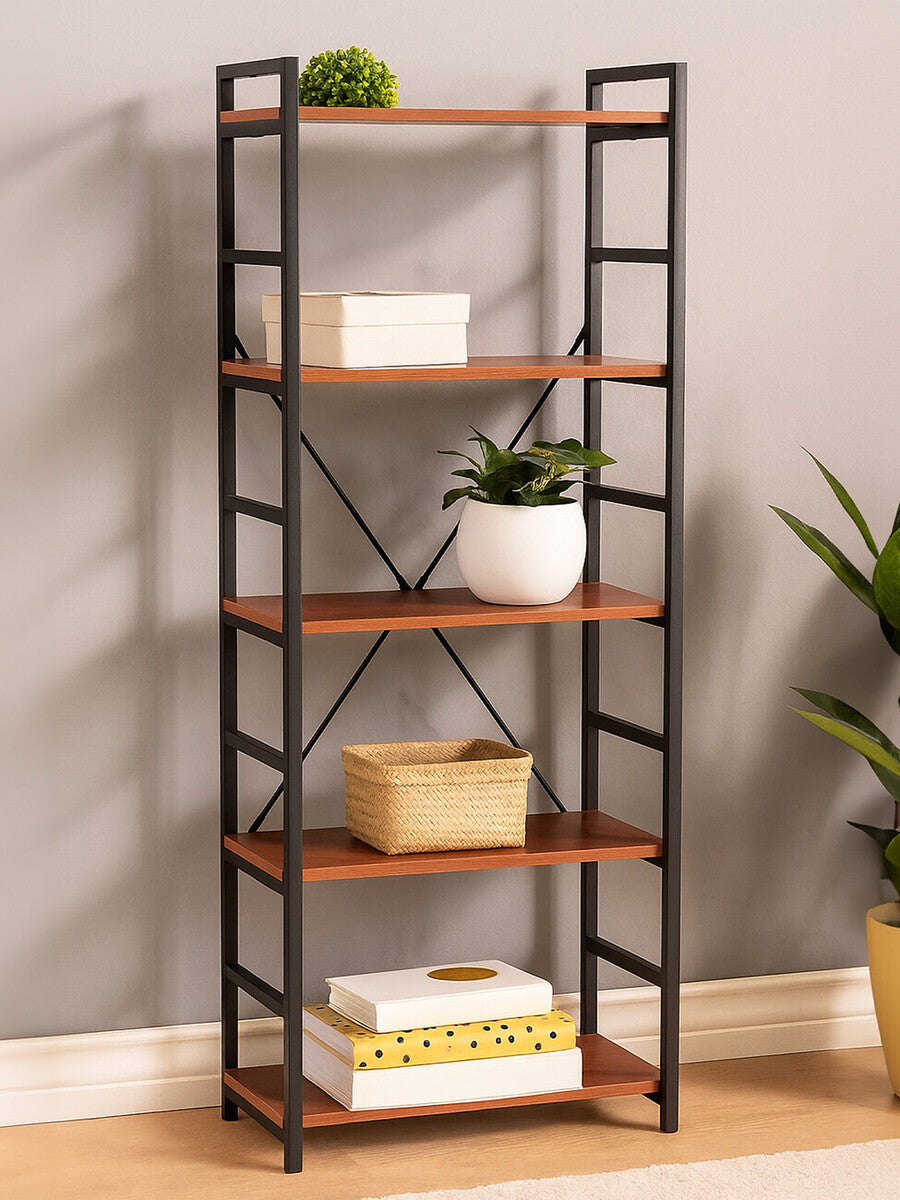 Laxton 5 Tier Red Pomelo Shelf Unit