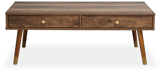 Frida Wood Veneer Coffee Table with 2 Drawers