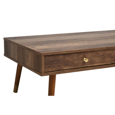 Frida Wood Veneer Coffee Table with 2 Drawers