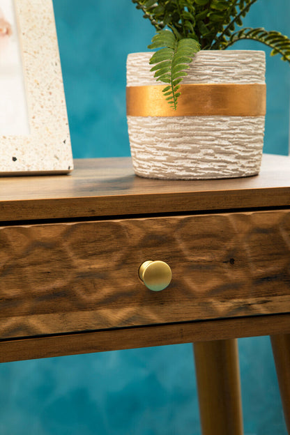 Frida Wood Veneer Console Table with 2 Drawers