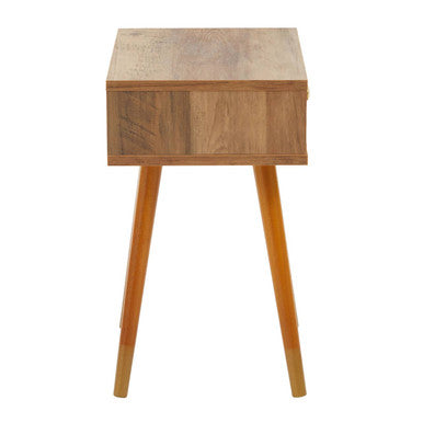 Frida Wood Veneer Bedside Table with 1 Drawer