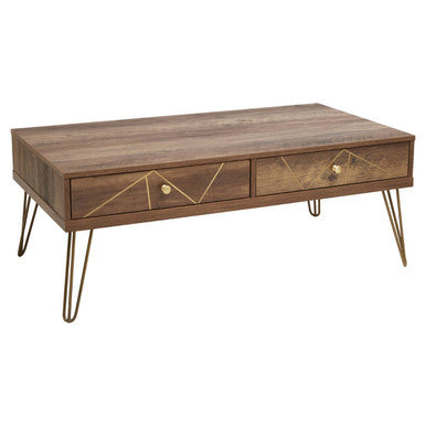 Flori Coffee Table with 2 Drawers