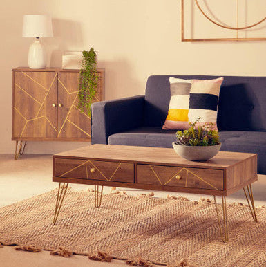 Flori Coffee Table with 2 Drawers