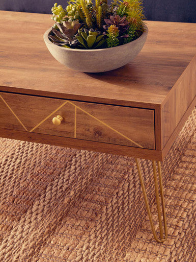 Flori Coffee Table with 2 Drawers