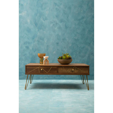 Flori Coffee Table with 2 Drawers