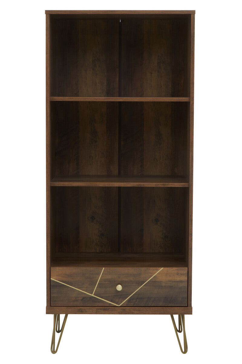 Flori 3 Tier Shelving Unit with Drawer