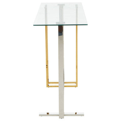 Alvea Silver and Gold Console Table