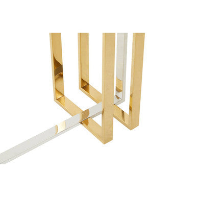 Alvea Silver and Gold Console Table