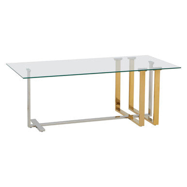 Alvea Silver and Gold Coffee Table