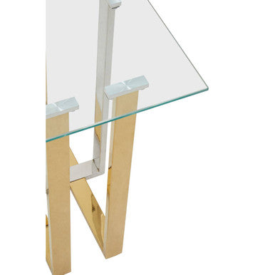 Alvea Silver and Gold Side Table