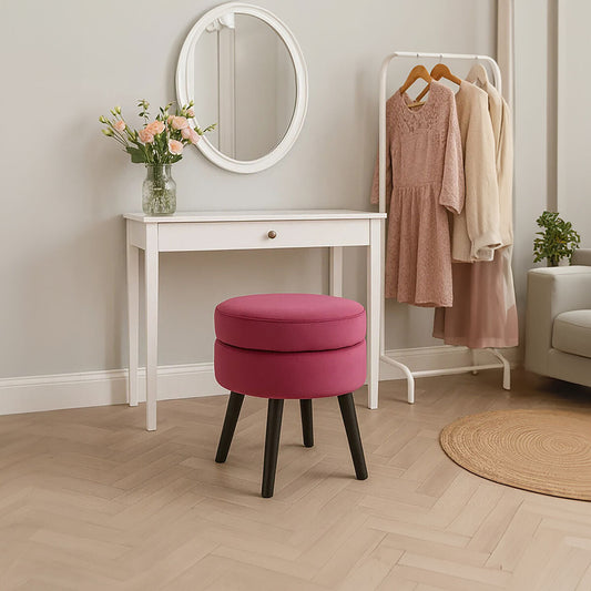 Loretta Wine Velvet Stool