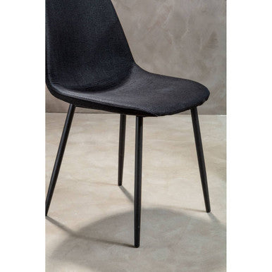 Salford Black Fabric Dining Chair
