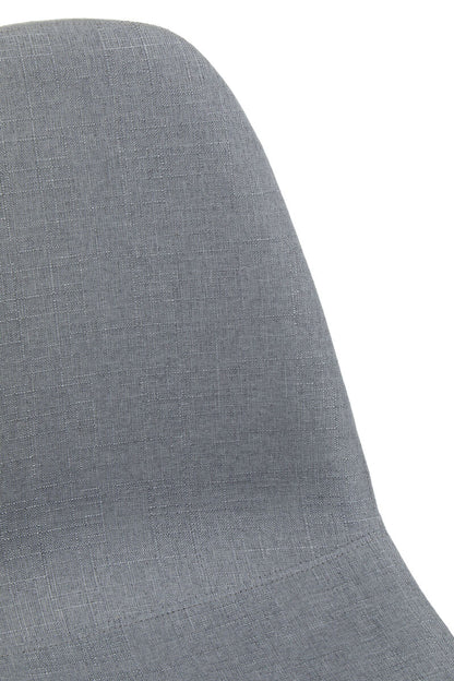 Salford Grey Dining Chair With Wood Effect Legs