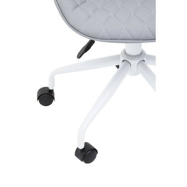 Brent Grey And White Home Office Chair