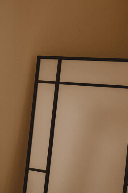 Tiana Floor Standing Mirror Black Frame