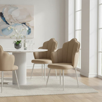 Mink Velvet Dining Chair | Tian