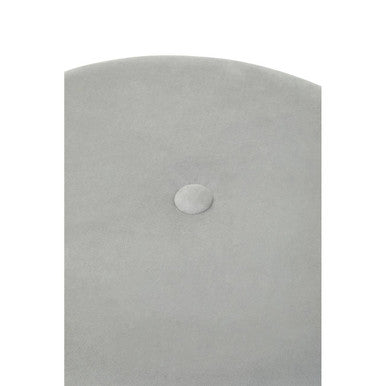Ivy Grey Velvet Stool
