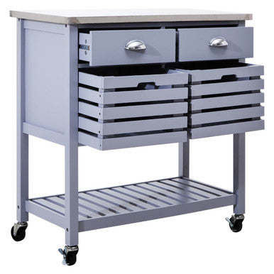 Frankfurt Grey Kitchen Trolley