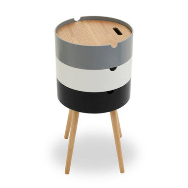Viborg Three Tier Storage Side Table