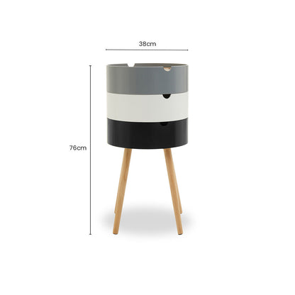 Viborg Three Tier Storage Side Table