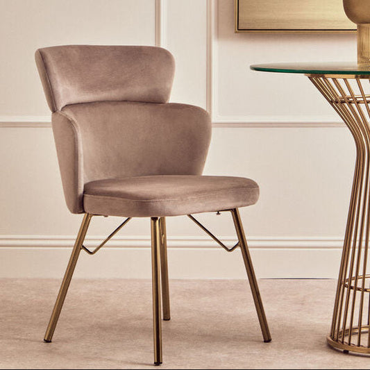 Veneto Mink Velvet Chair