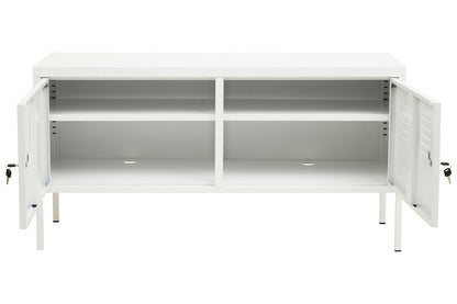 Academy Two Door White Locker Cabinet