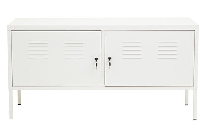 Academy Two Door White Locker Cabinet