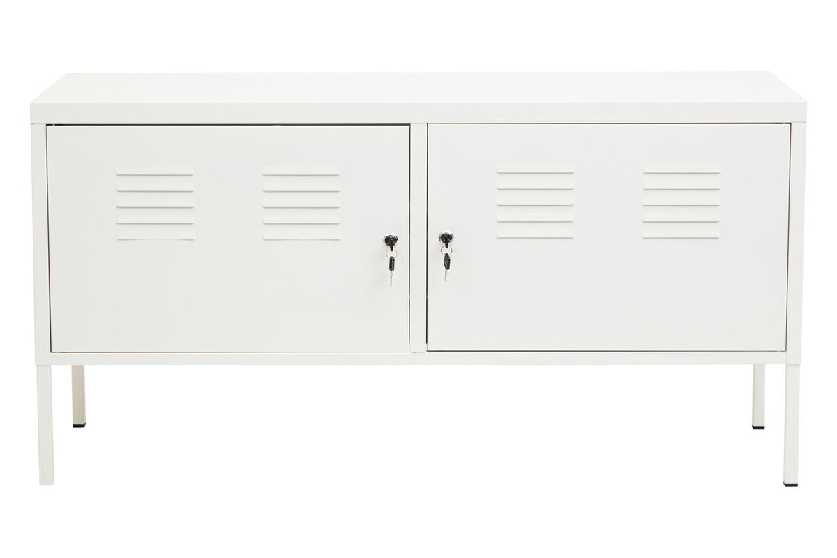 Academy Two Door White Locker Cabinet