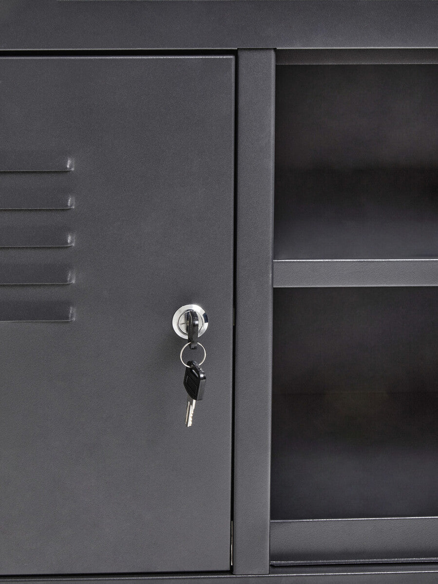 Academy Two Door Grey Locker Cabinet