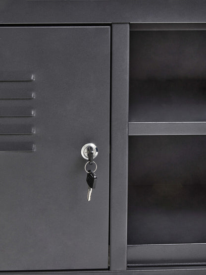 Academy Two Door Grey Locker Cabinet