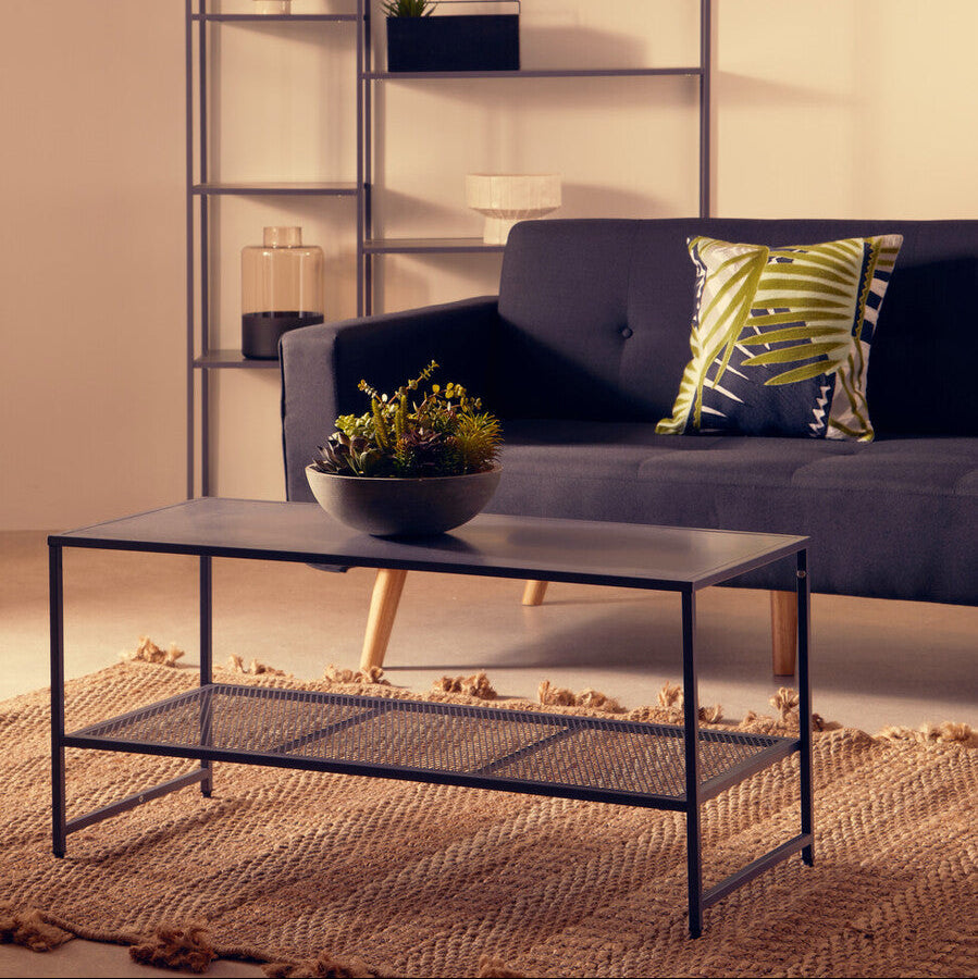 Acero Grey Metal Coffee Table