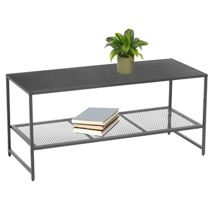Acero Grey Metal Coffee Table