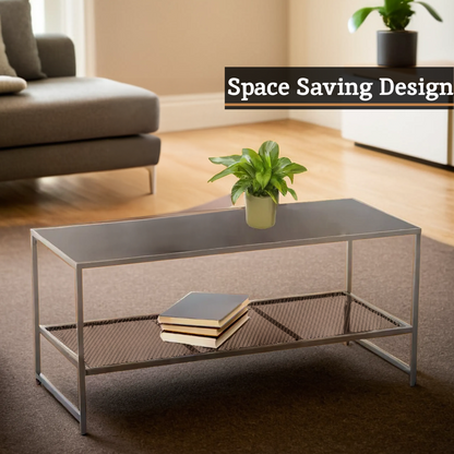 Acero Grey Metal Coffee Table