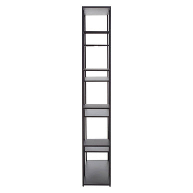Acero Black Metal Shelf Unit