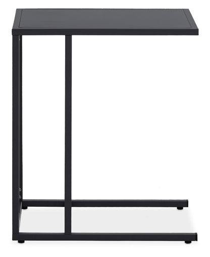 Acero Black Metal Side Table