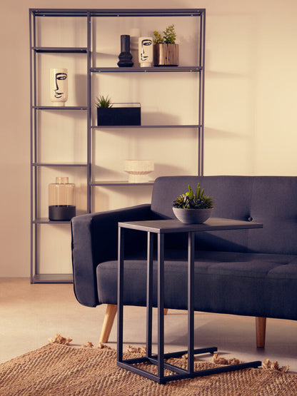 Acero Black Metal Side Table