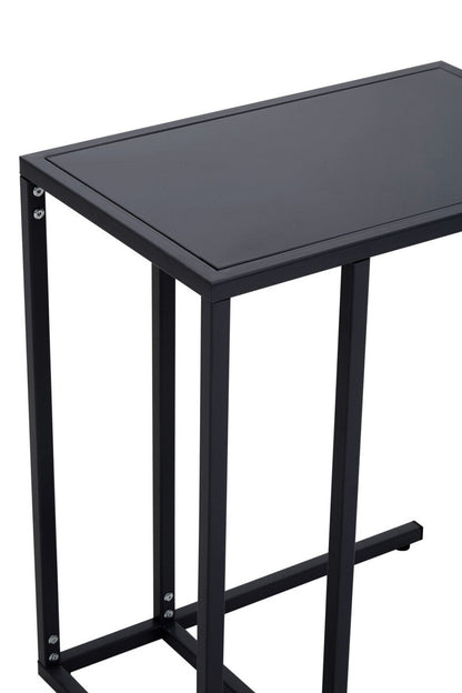 Acero Black Metal Side Table