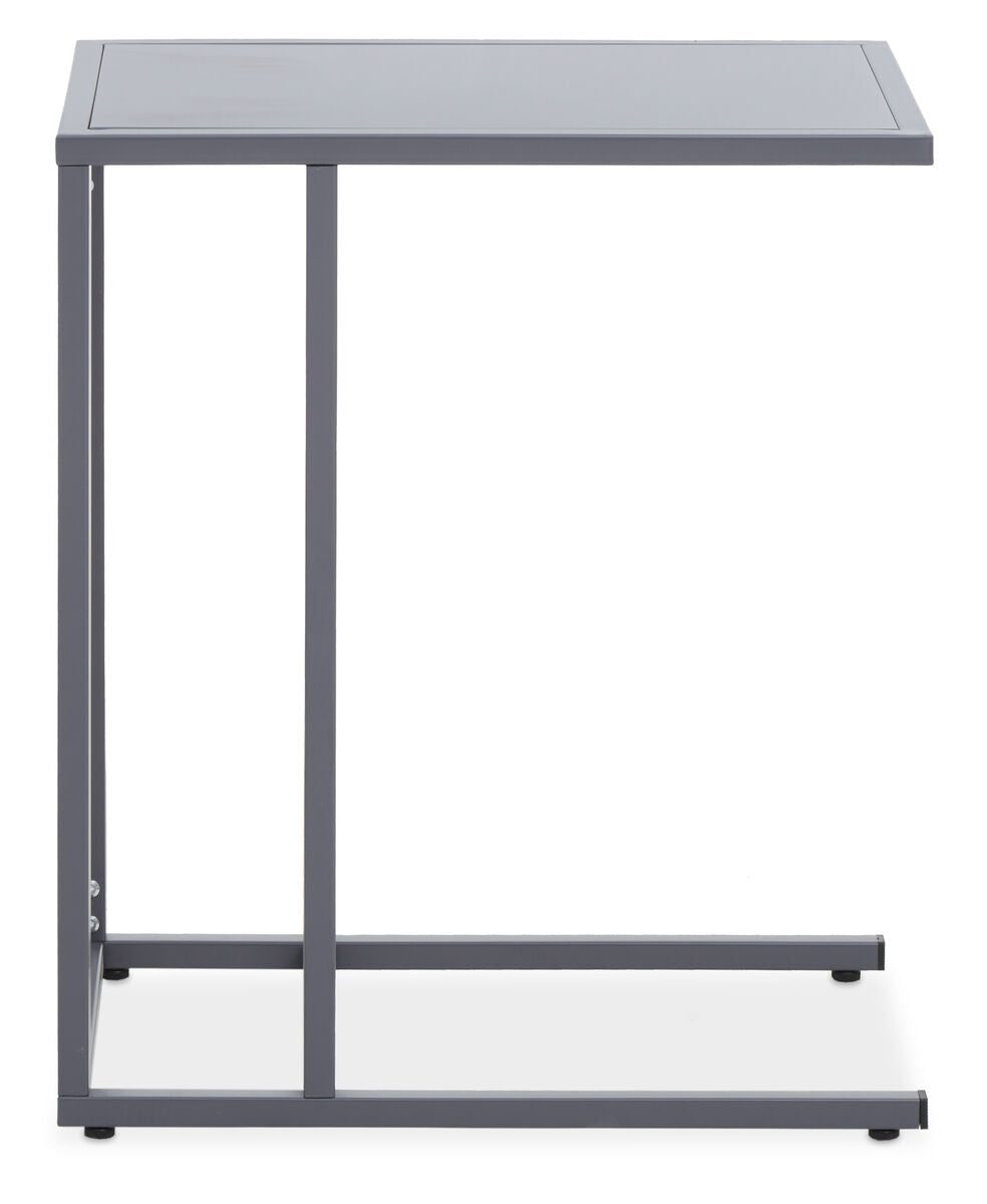 Acero Grey Metal Side Table
