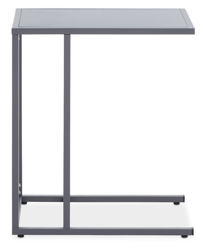 Acero Grey Metal Side Table