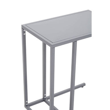 Acero Grey Metal Side Table