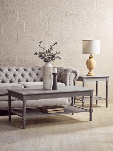 Heritage Slate Grey Side Table