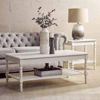 Heritage White Side Table