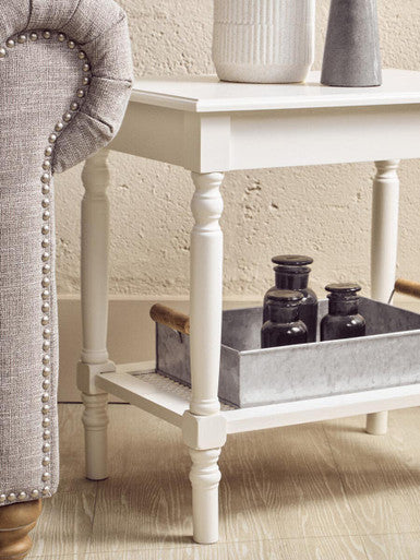 Heritage White Side Table