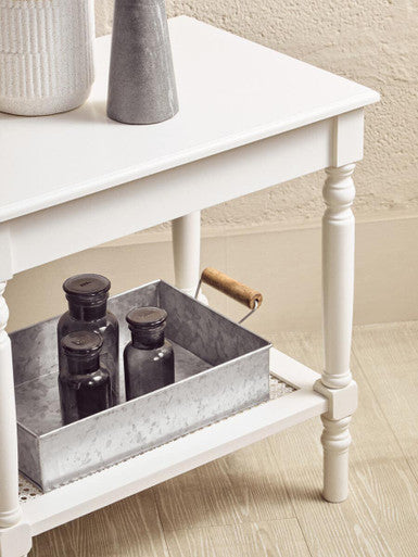 Heritage White Side Table