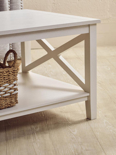 Heritage White Rectangular Coffee Table