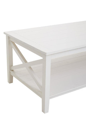 Heritage White Rectangular Coffee Table