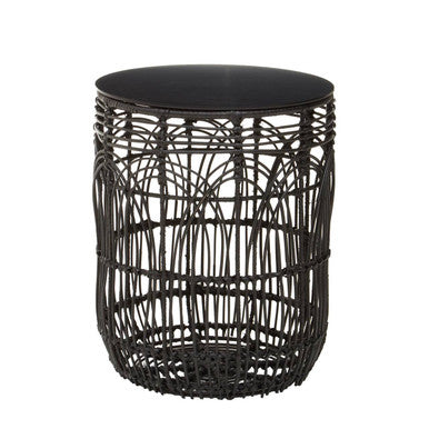 Arles Round Rattan Table
