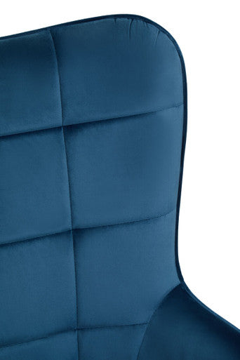 Stockholm Blue Velvet Chair