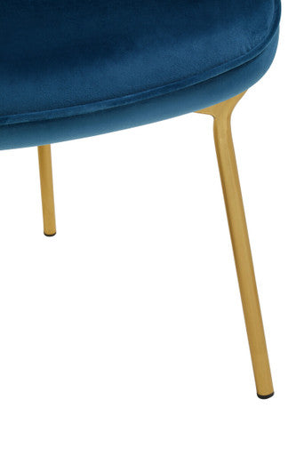 Stockholm Blue Velvet Chair