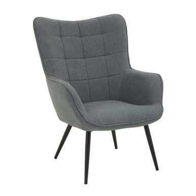 Stockholm Grey Fabric Armchair